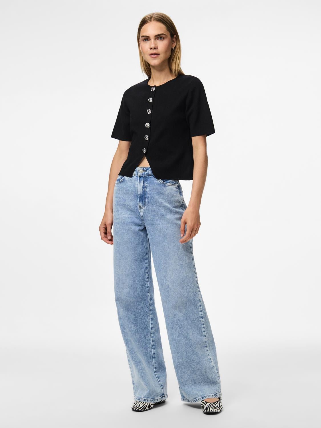 PCMARIE Knit Cardigan - Black - VERO MODA & VILA Bergvik